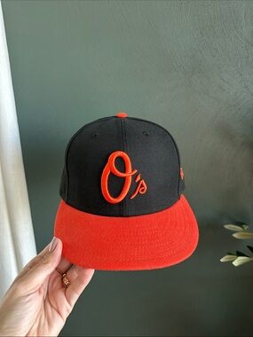 New Era Baltimore Orioles Black and Orange Fitted Hat